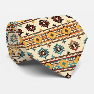 Cool Aztec Western tegelpatroon Stropdas