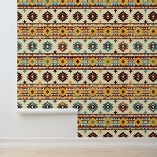 Cool Aztec Western tegelpatroon Wallpaper Behang