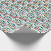 Cool baby boys donut betegeld baby shower cadeaupapier (Hoek)