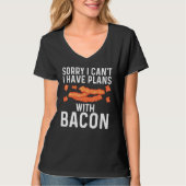 Cool Bacon Art voor mannen Varkenshoudende stammen T-shirt (Voorkant)