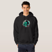 Cool bad Biker Kid Hoodie (Voorkant volledig)