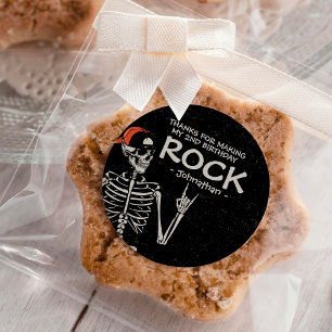 Cool Bad Two Het Bone Halloween 2e Verjaardagsfees Ronde Sticker