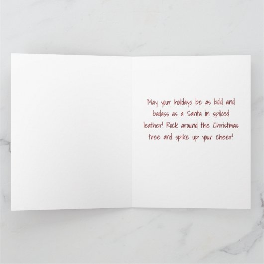 Cool Badass Sinterklaas - Geprikkelde Eierpunch Ui Kaart (Binnen)