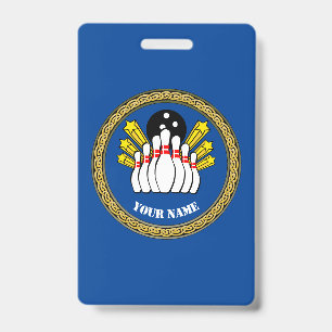 COOL ! Badge -Bowling- Joueur personnalisé - Ajout