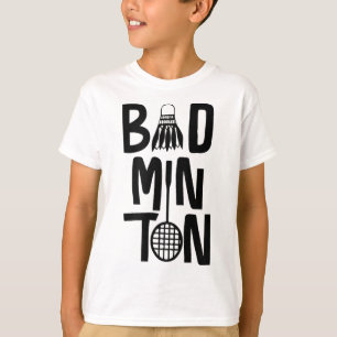 Cool Badminton Minimal Art, Badminton Shuttle &ver T-shirt