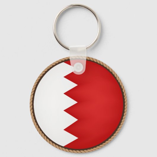 Cool Bahrain Flag Seal Sleutelhanger (Voorkant)