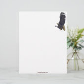 Cool Bald Eagle Wildlife Collectie Briefhoofd Sjabloon (Staand voorkant)