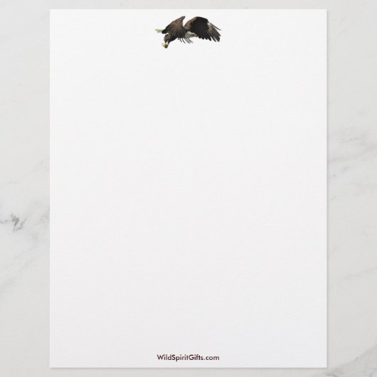 Cool Bald Eagle Wildlife Collectie Briefhoofd Sjabloon (Voorkant)