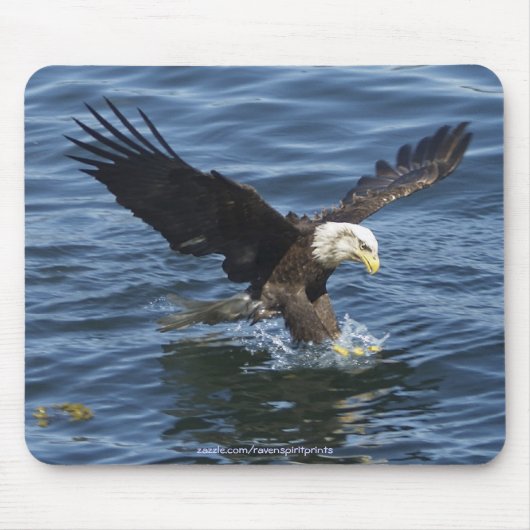 Cool Bald Eagle Wildlife Collectie Muismat (Voorkant)
