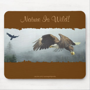Cool Bald Eagle Wildlife Collectie Muismat