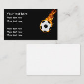 Cool balle de football Cartes de visite à thème (Devant / Derrière)