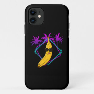 Cool banaan party retro iPhone 11 hoesje