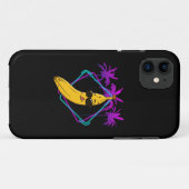 Cool banaan party retro Case-Mate iPhone case (Achterkant (horizontaal))