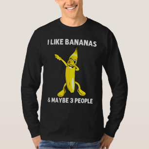 Cool Banaan Voor Mannen Vrouwen Dabbing Gele Zoete T-shirt