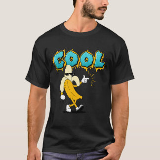 Cool Banana Cartoon – Funny Fruit Meme T-Shirt Des