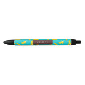 Cool Bananas Pattern Personalized Zwarte Inkt Pen (Voorkant)