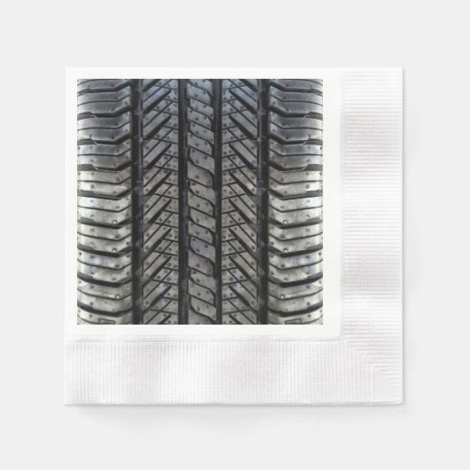 Cool bandrubber automobieldecor servetten (Voorkant)