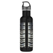 Cool bandrubber automobieldecor waterfles (Achterkant)