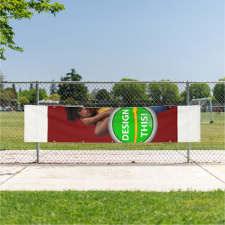 COOL! Banner - 2,5' x 12' - Buiten w/Metaal Gromme