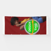 COOL! Bannière - 1,2mx3m - Extérieur avec œillets  (Horizontal)