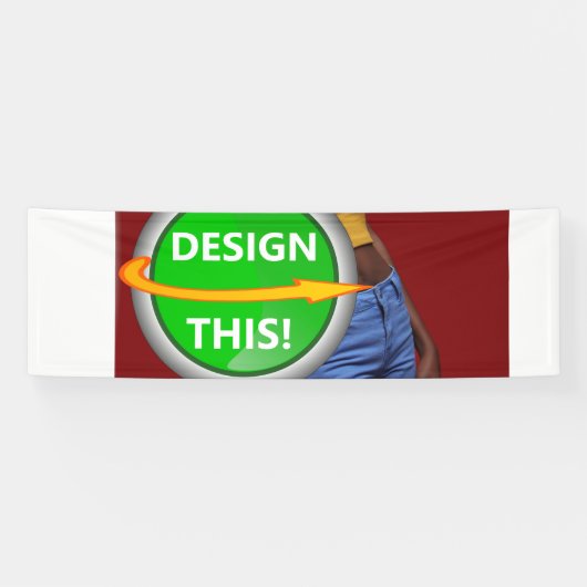 COOL! Bannière - 76 cm x 2,4 m - Extérieur - Perso (Horizontal)