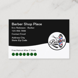 Cool Barber Shop Loyalty Beloont Visitekaartjes