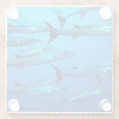 Cool Barracudas Glazen Onderzetter (Achterkant)