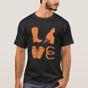 Cool Barrel Racing for Women Girls Rodeo Show T-shirt