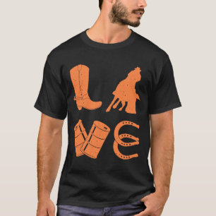 Cool Barrel Racing for Women Girls Rodeo Show T-shirt