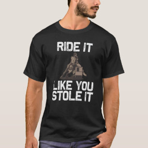 Cool Barrel Racing voor Mannen Racer Cowgirl Hor T-shirt