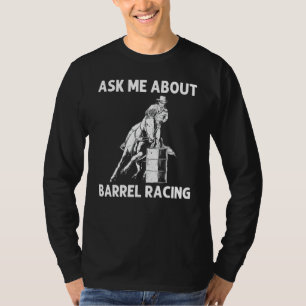 Cool Barrel Racing voor vrouwelijke Mannen Rodeo H T-shirt