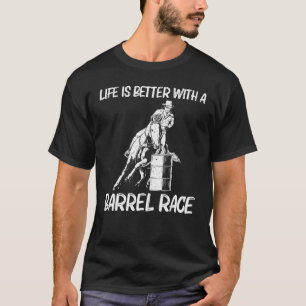 Cool Barrel Racing voor vrouwelijke Mannen Rodeo H T-shirt