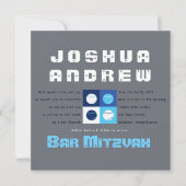 COOL BASEBALL Bar Bat mitzvah Invitation (Devant)