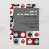 COOL BASEBALL Bar Bat Mitzvah Party Card Kaart (Voorkant / Achterkant)