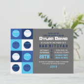COOL BASEBALL Bar Mitzvah Invitation (Debout devant)