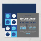 COOL BASEBALL Bar Mitzvah Invitation (Devant / Derrière)