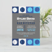COOL BASEBALL Bar Mitzvah Invitation (Debout devant)