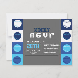 COOL BASEBALL Bar Mitzvah Répondre Carte RSVP
