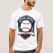 Cool Baseball Logo Personaliseer T-shirt (Voorkant)