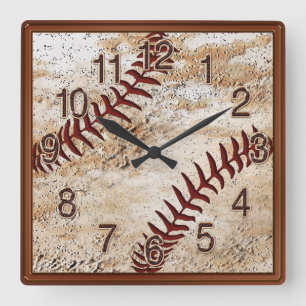 Cool Baseball Man Cave Muurdecoratie Baseball KLOK
