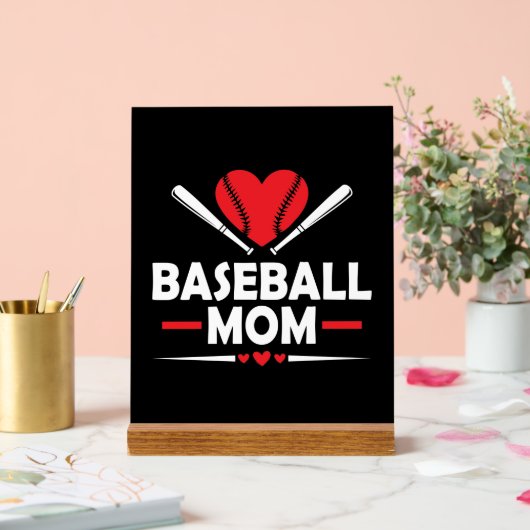 Cool Baseball sport maman mot art (Mariage)