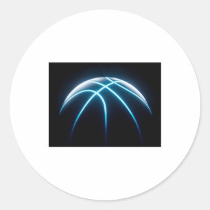 Cool basketbal bal ronde sticker