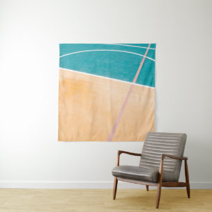 Cool Basketbal Kunstwerk Wandkleed