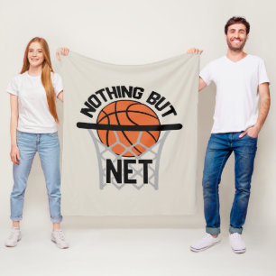 Cool Basketbal sportliefhebbers woordkunst  Fleece Deken