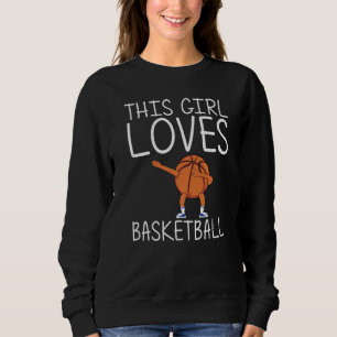 Cool Basketbal Voor Meisjes Kinderen Dabbing Bal T Trui