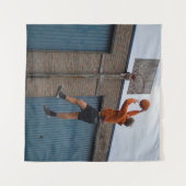 Cool Basketbal Wandkleed (Voorkant (horizontaal))