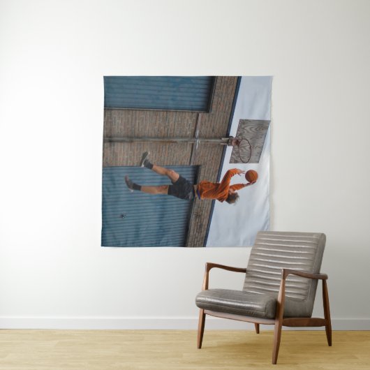 Cool Basketbal Wandkleed (In Situ (horizontaal))