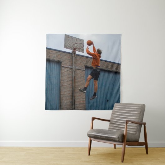 Cool Basketbal Wandkleed (In situ)