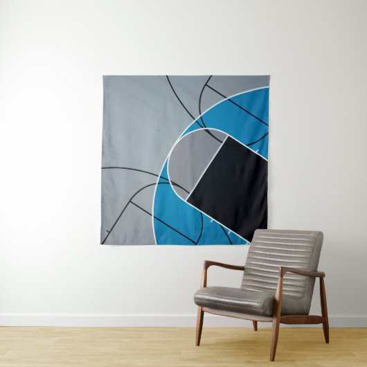 Cool Basketball Artwork Wandkleed (In situ)