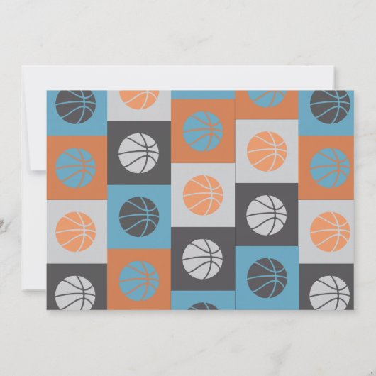 COOL BASKETBALL Bar Bat mitzvah Invitation Invitat (Dos)
